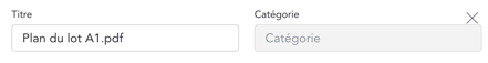 Titre / Catégorie