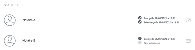 Notaire A / Notaire B 