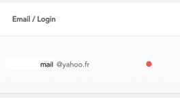 Mail erroné point rouge