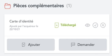 Pièces complémentaires